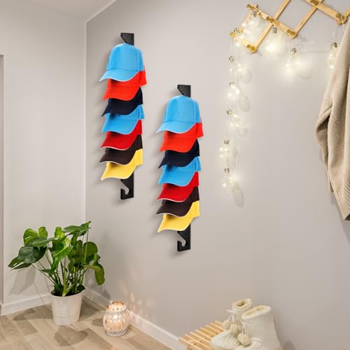 Reddish Brown Wooden Hat Rack with 10 Hooks F4195