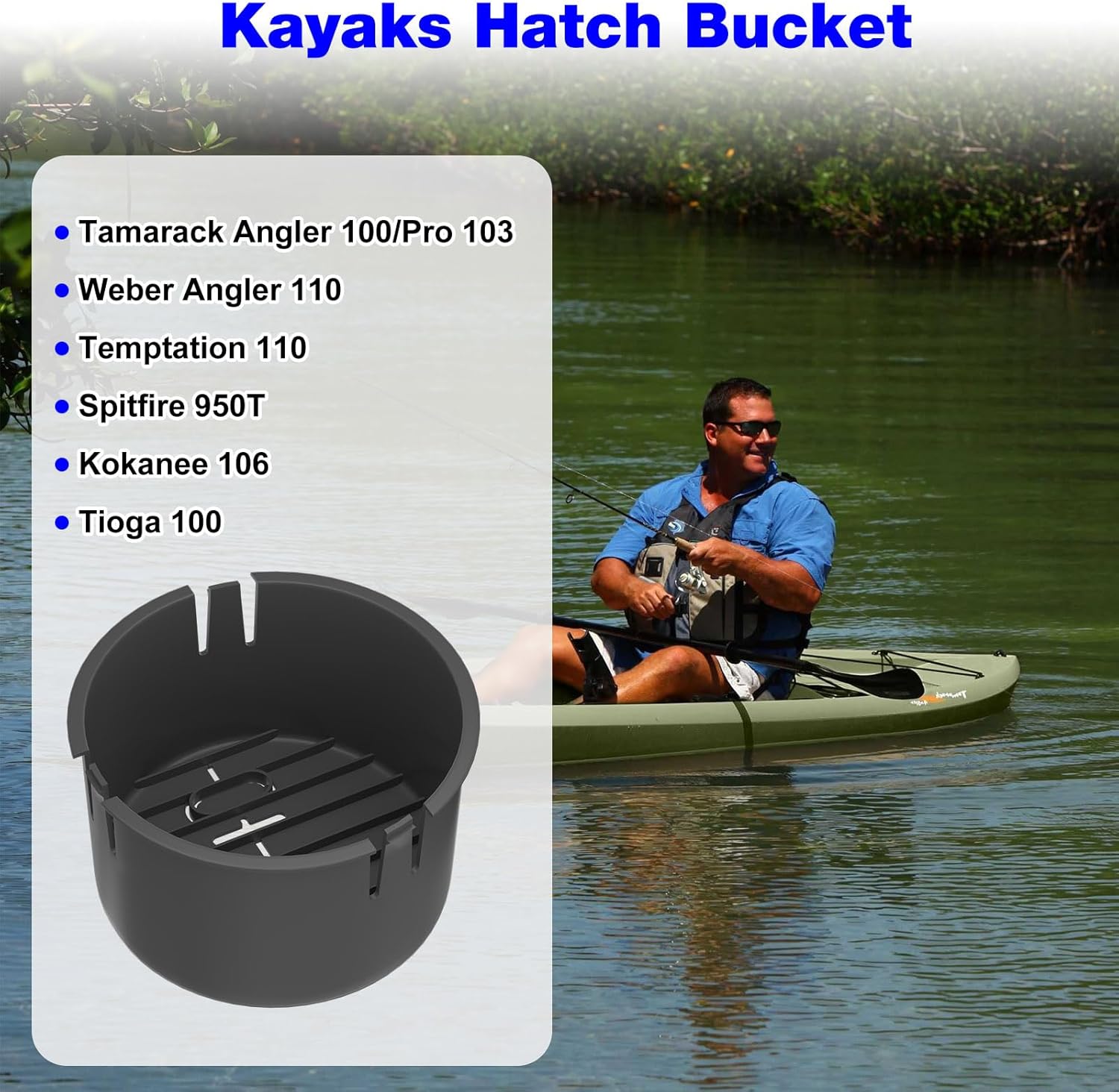 Hatch Bucket Container for Kayak Storage J435