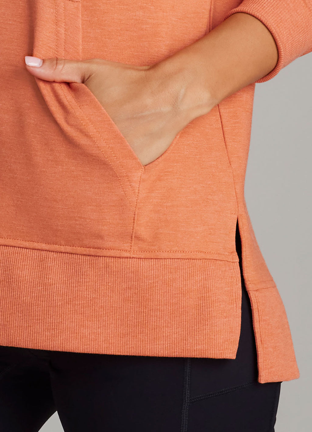 French Terry Hoodie Tunic