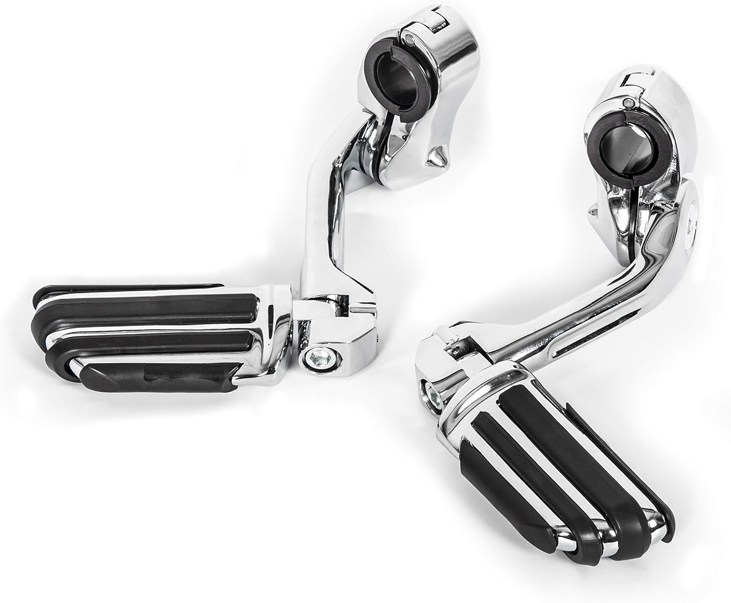 1-1/4" Long Highway Foot Pegs Pedal with Screws for 1.25" Motorcycle Crash Bar Engine Guards Mount Tubing M33630