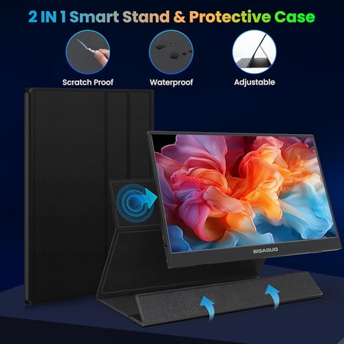 15.6'' 1080P FHD Portable Monitor with Smart Cover Y942