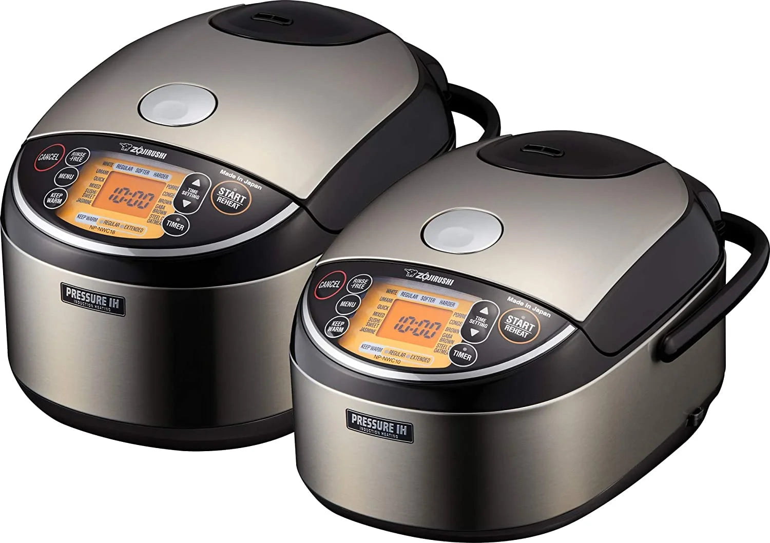 5.5 Cup Stainless Black Pressure Induction Heating Rice Cooker H549760