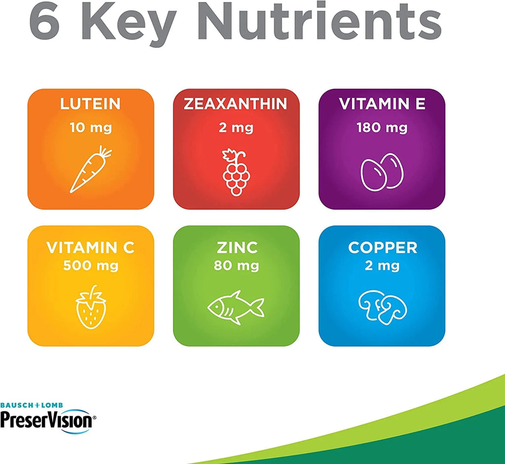 PreserVision AREDS 2 Formula Multivitamin Eye Vitamin and Mineral Supplement (Pack of 10) N28625
