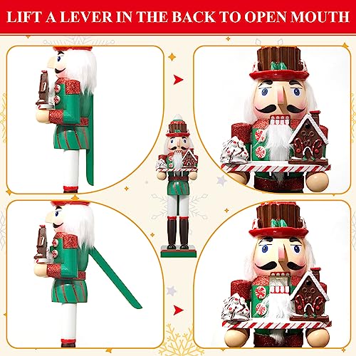 3 Pcs Pink Wooden Nutcracker Figures O675