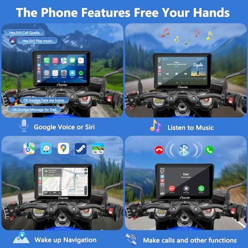 7" Waterproof GPS Navigation Screen with Dual Bluetooth G3244