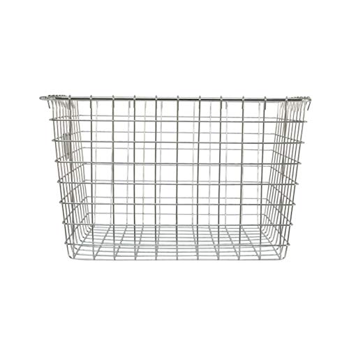 Medium Industrial Gray Steel Storage Basket H781431