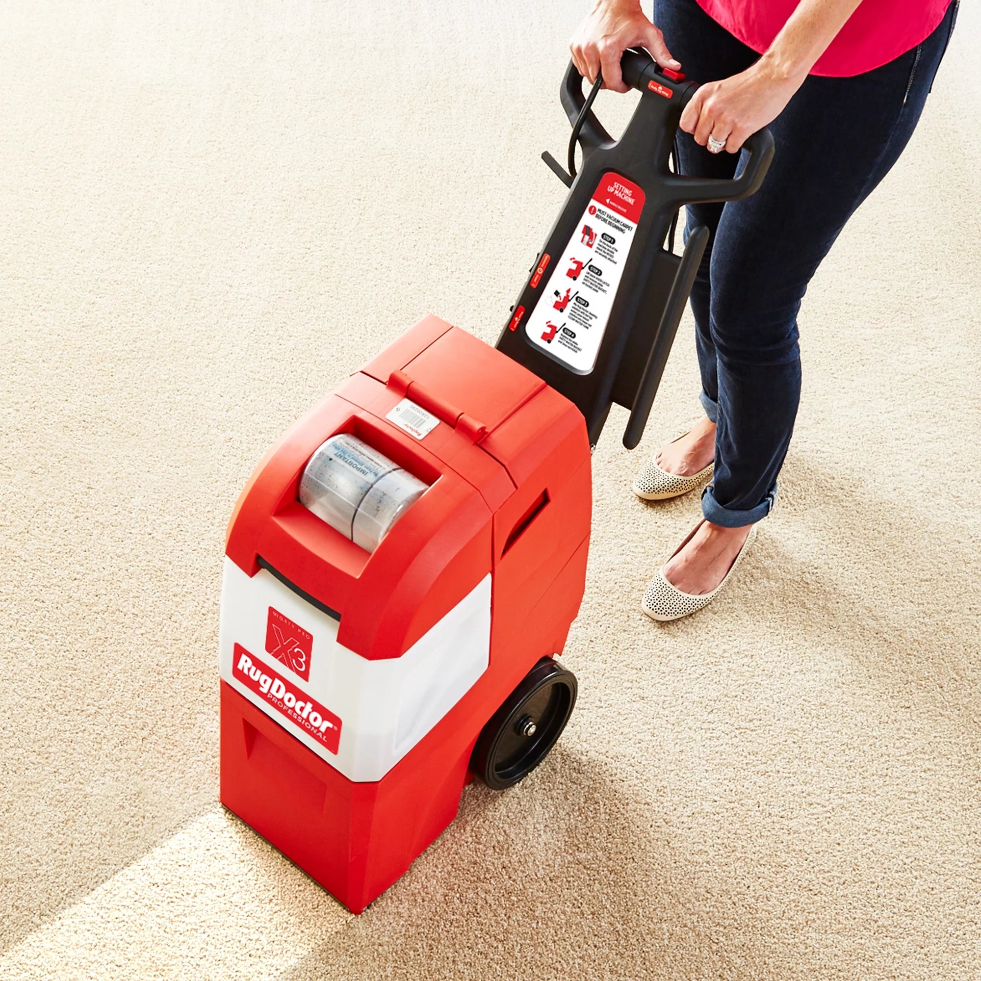 Large Red Commercial Carpet Cleaner I7496