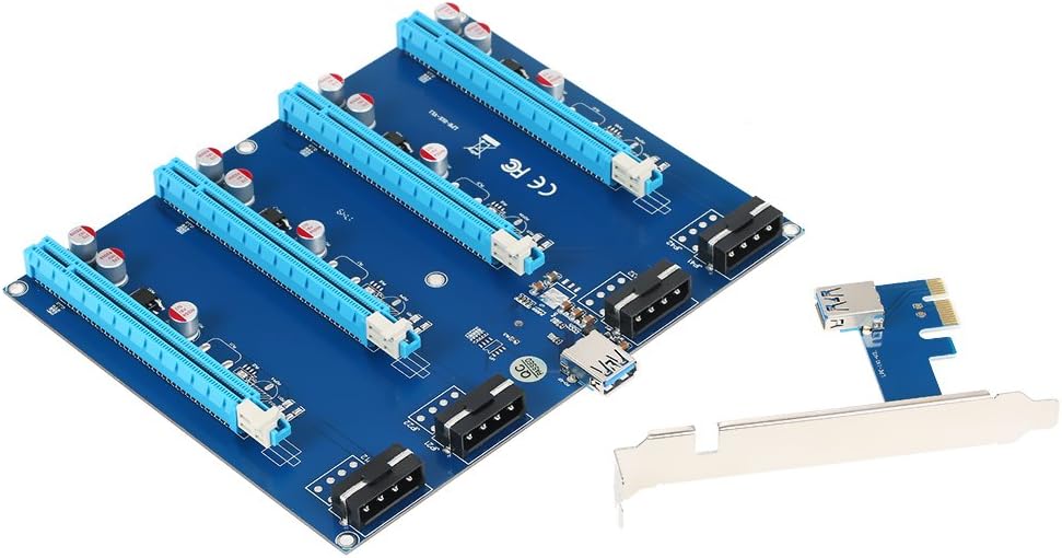 Pack of 2 PCI Express 16X Slots Riser Card Adapter X250805