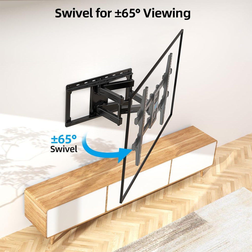 Full Motion TV Wall Mount for 32-85 inch TVs up to 132lbs, Max VESA 600x400mm U8454