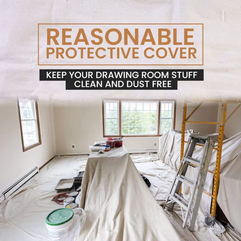 20 x 20 Feet Pure Cotton Canvas Drop Cloth X4627