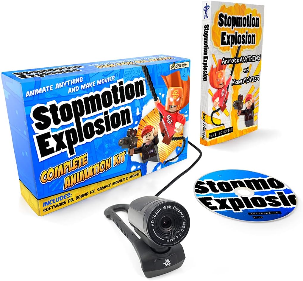 Complete HD Stop Motion Animation Kit with 1080P Camera C8971