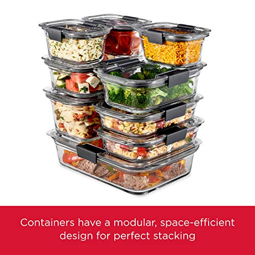 8-Cup Glass Food Container with Lid (2 Pieces) X93178