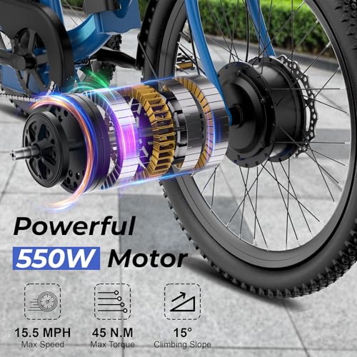 24" 499Wh Folding 3 Wheel Electric Tricycle M4087