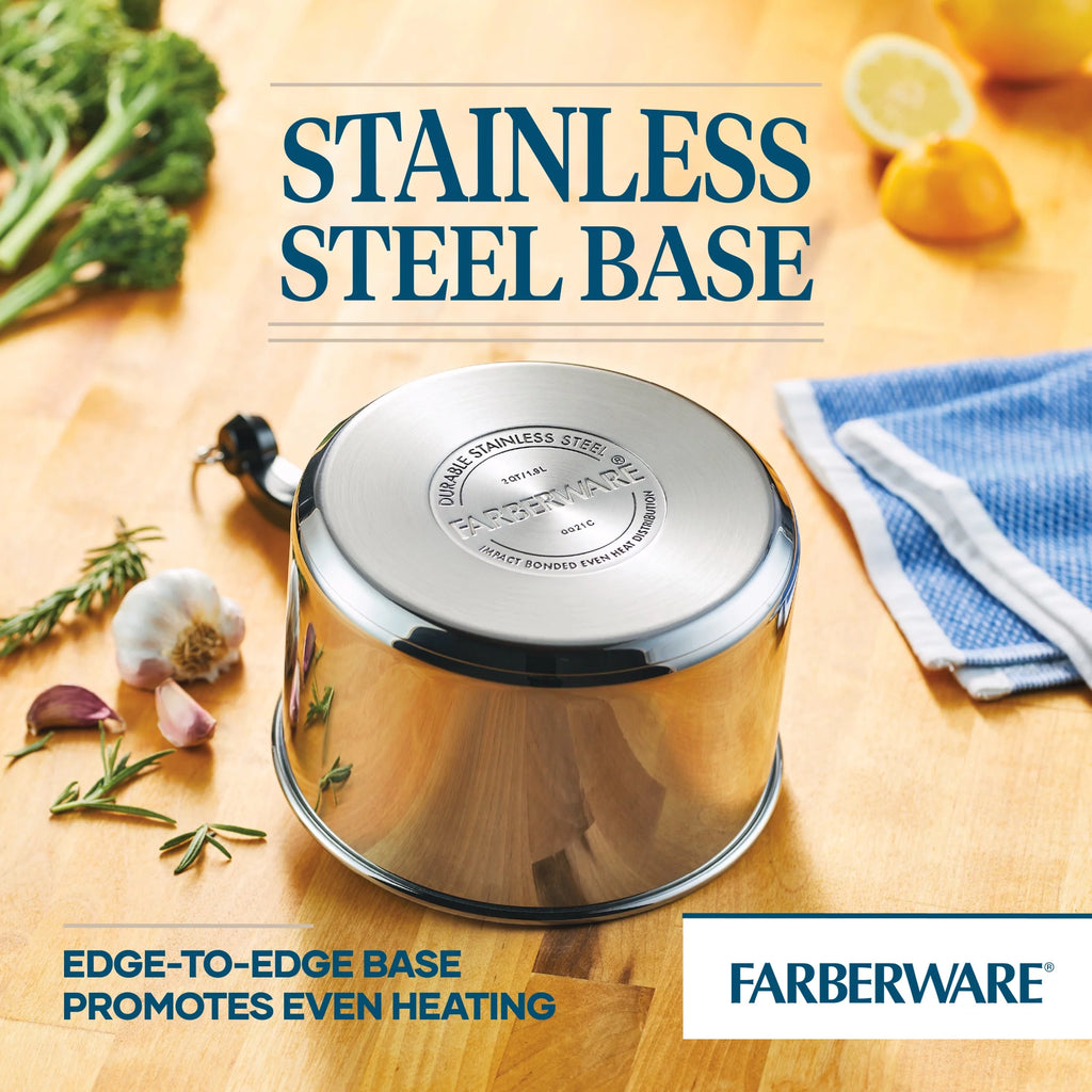 Stainless Steel Covered Saucepan 2 Qt A4022