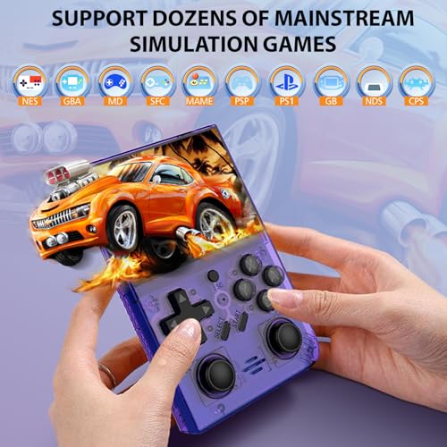 Retro Handheld Gaming Console with 3.5-inch IPS Screen, 64G Card B7183