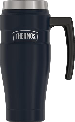 16 Ounce Matte Stainless Steel Vacuum-Insulated Travel Mug C22046