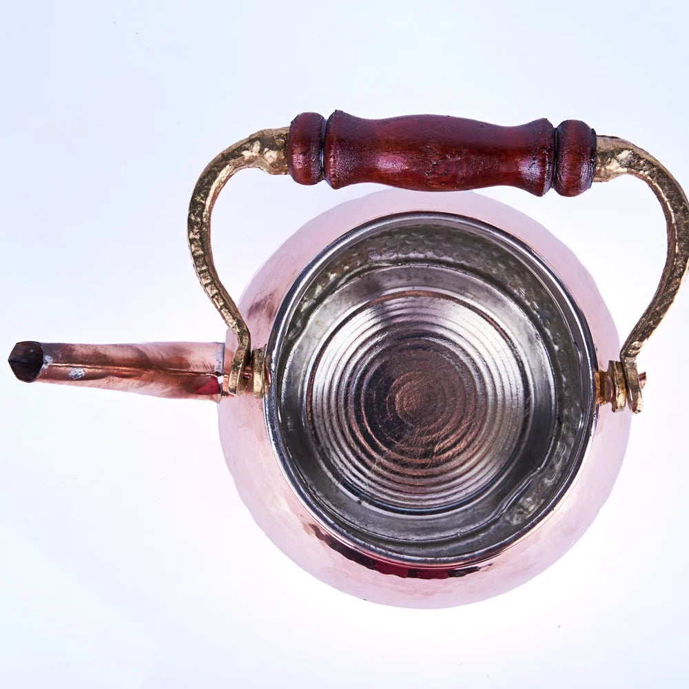 Copper Teapot with Wood Handle Medium 90 fl oz O756