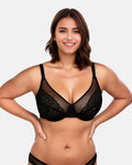 Full Coverage Lace Minimizer Bra - Petal-Beige