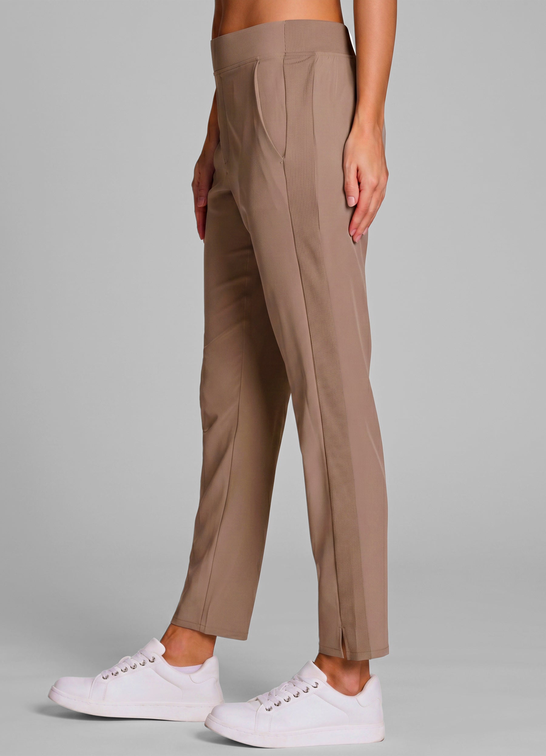 Plus City Stretch Ribbed Ankle Pant