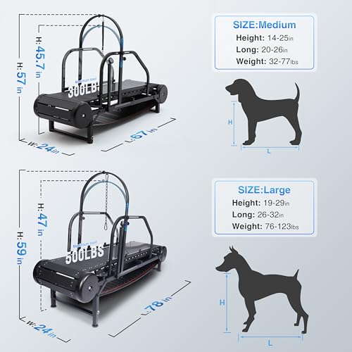 Adjustable Ramp Canine Running Slatmill Machine with Pedometer Y660