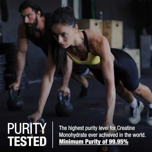 Micronized Creatine Monohydrate Powder, 99.99% Purity, 270g (54 Servings) N259914