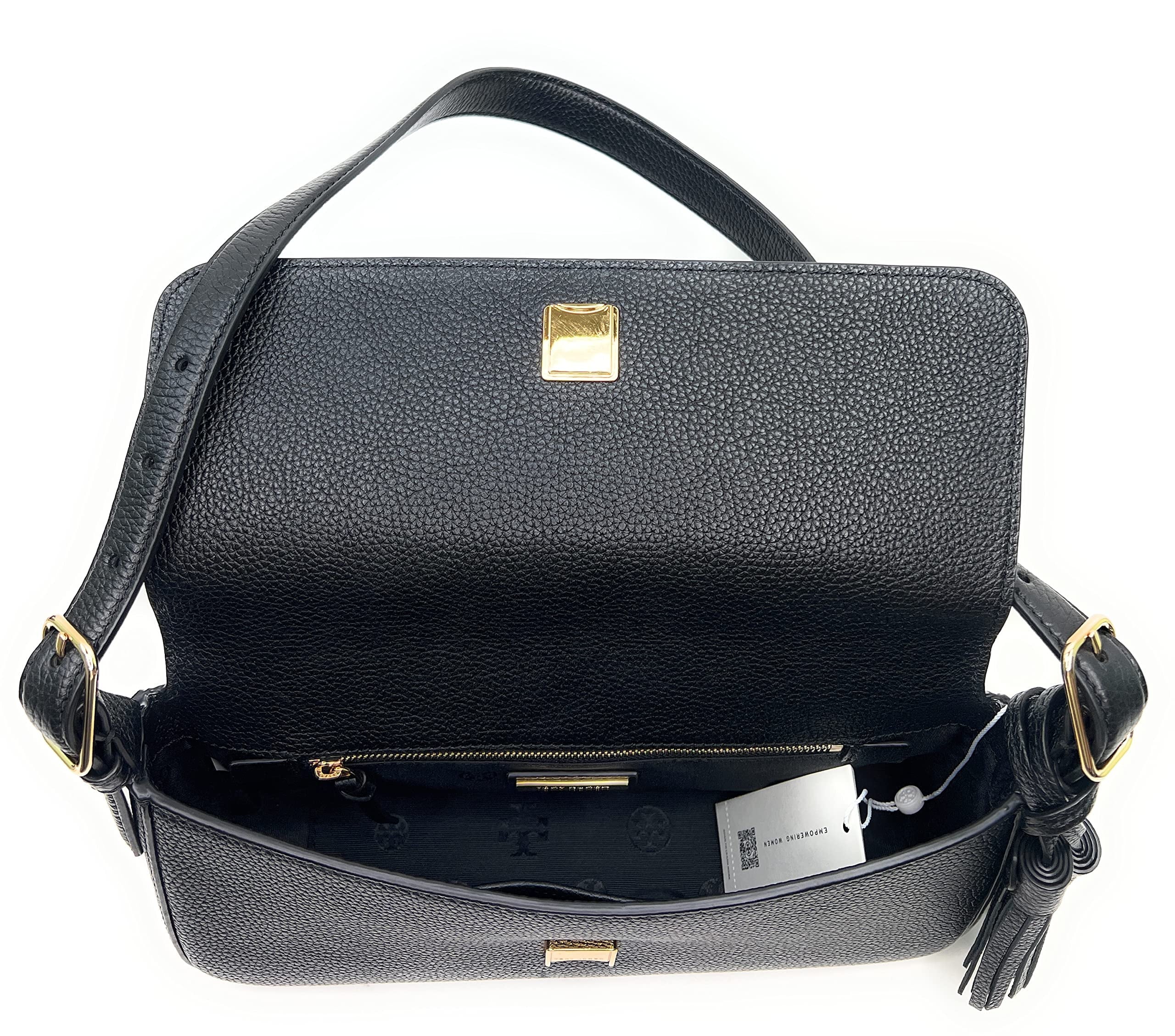 Black Flap Shoulder Bag J813808