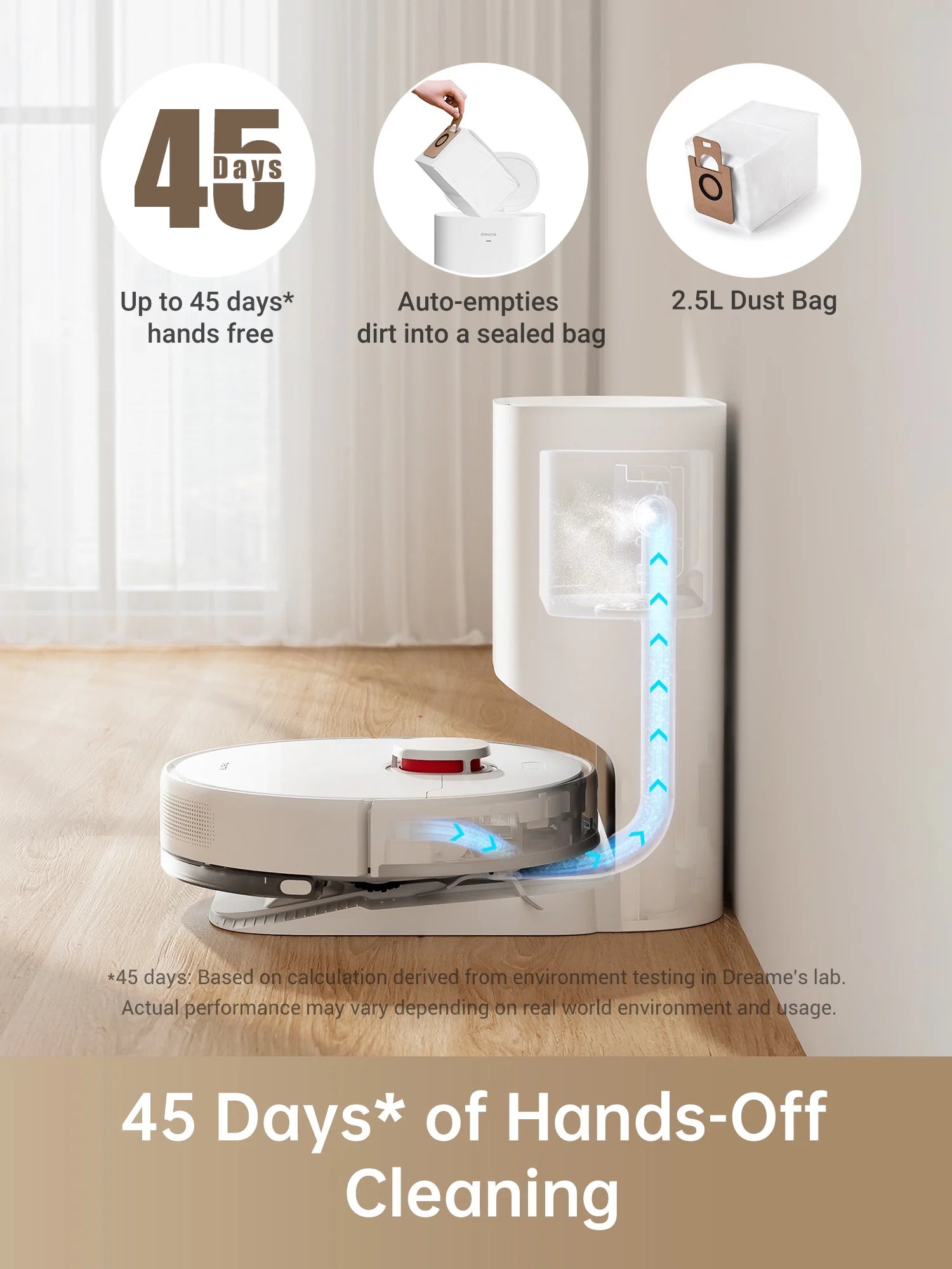 Robot Vacuum and Mop with Self-Emptying Base G177