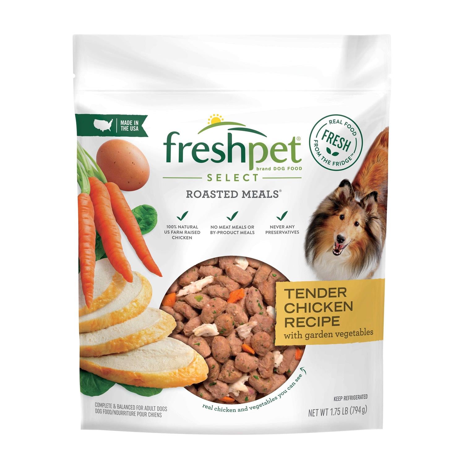 Freshpet Select Roasted Meals Tender Chicken Recipe Dog Food M404352