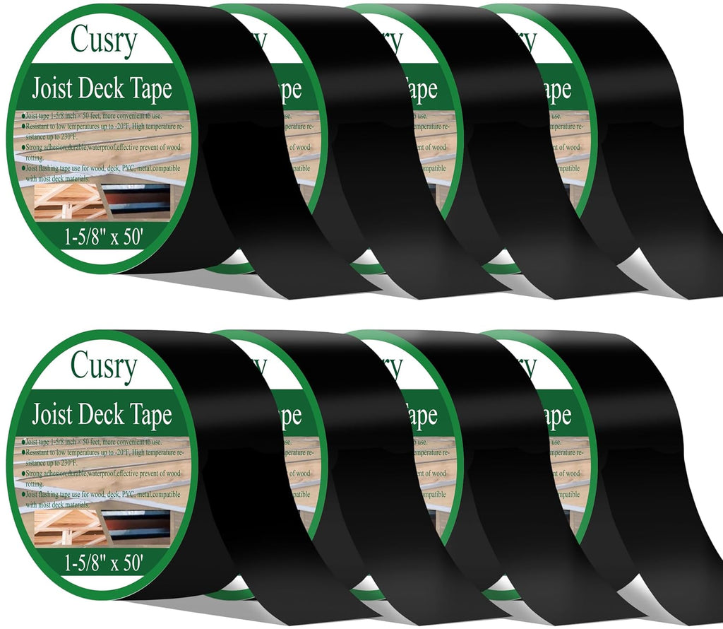 1-5/8" X 50' Deck Butyl Flashing Tape, 8 Packs S3594