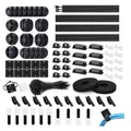 173 Pcs Cable Management Organizer Kit with Cable Ties G49190