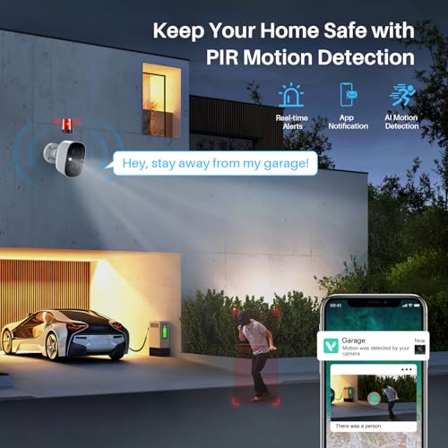 2K Wireless Outdoor Security Camera with Color Night Vision A344