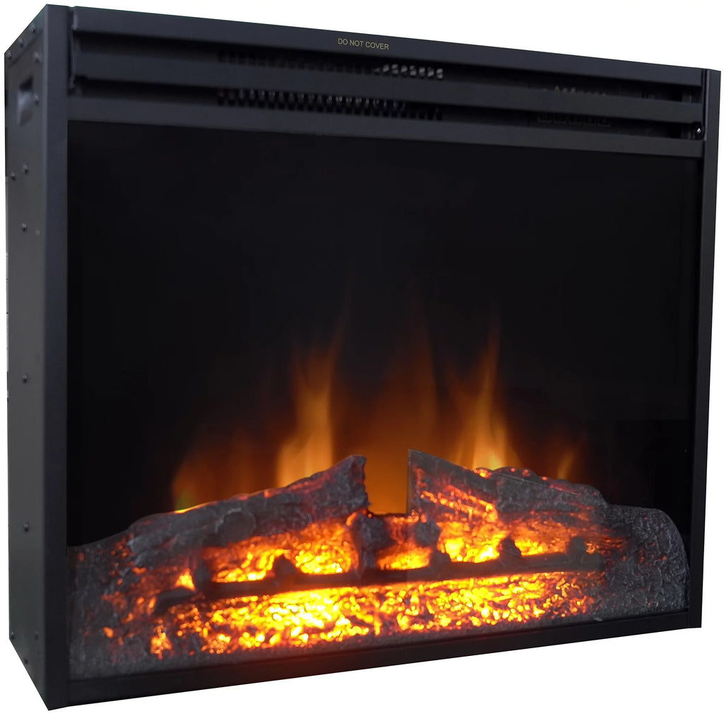 27-In. Freestanding Electric Fireplace Heater Insert with Remote Control J1212