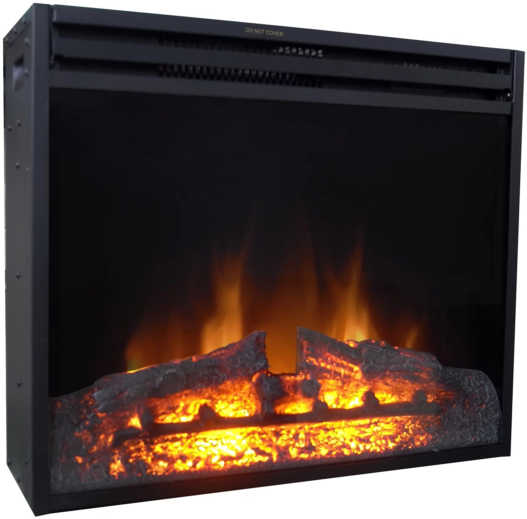 27-In. Freestanding Electric Fireplace Heater Insert with Remote Control J1212