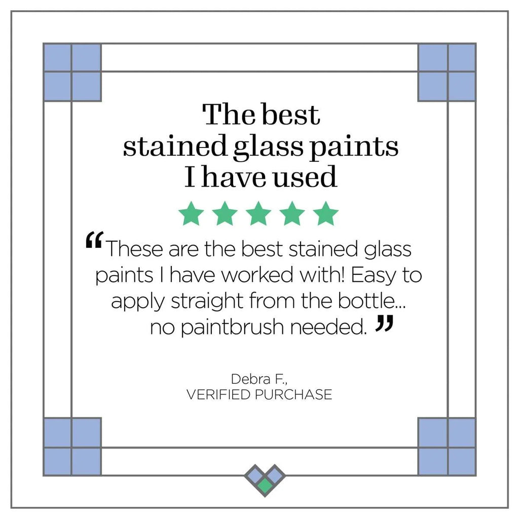 6 Piece Glass Paint Set V343