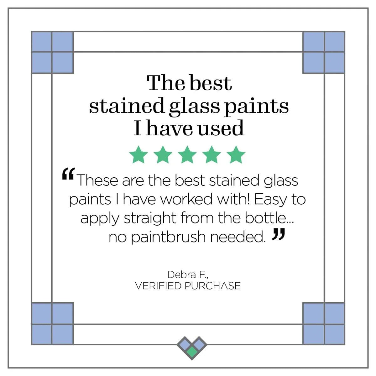 6 Piece Glass Paint Set V343
