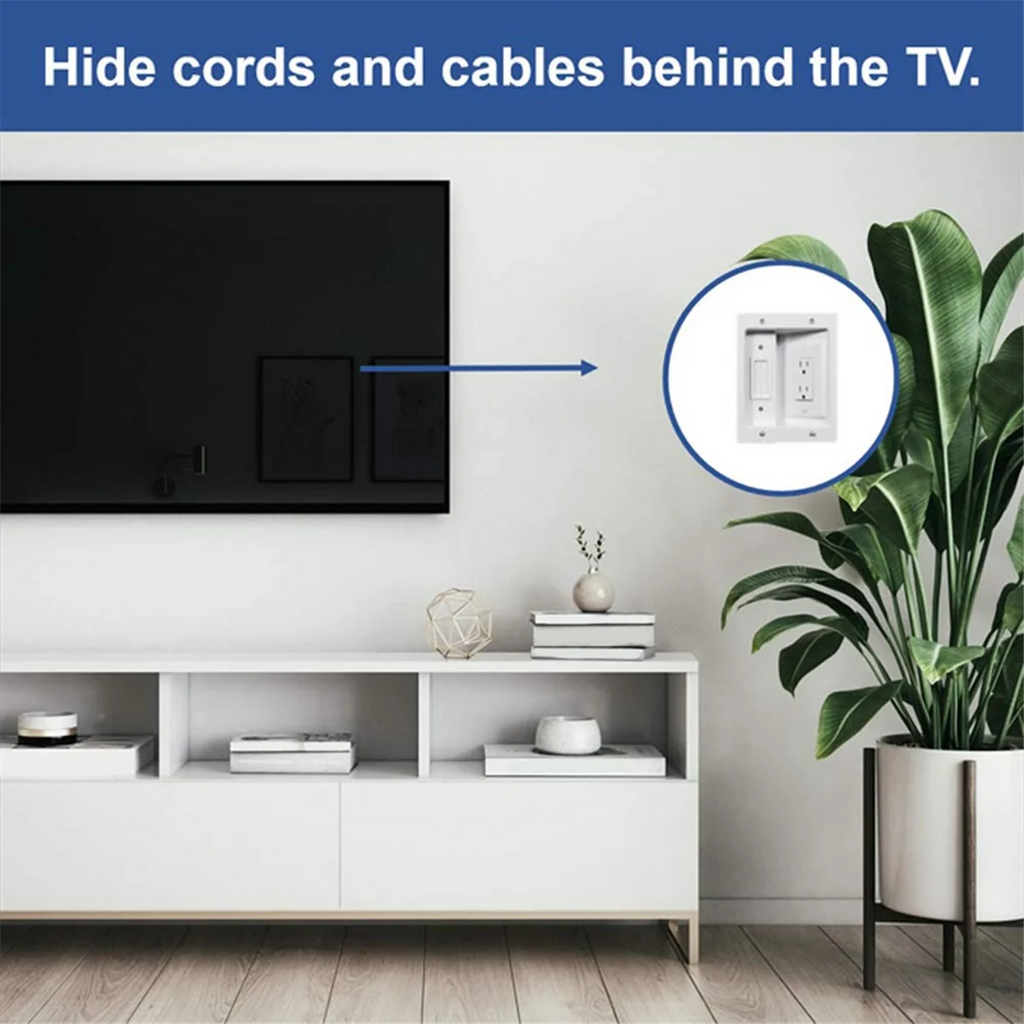 Recessed Outlet Box Cable Management Kit 15A 125V W24529