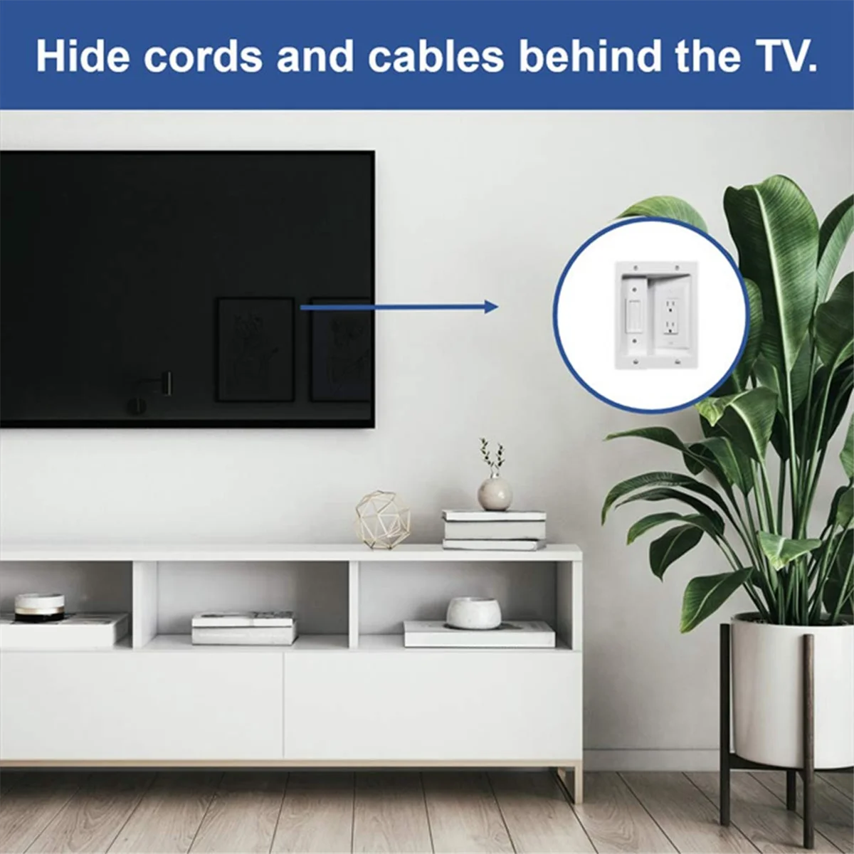 Recessed Outlet Box Cable Management Kit 15A 125V W24529