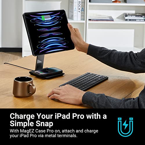 Magnetic Wireless Charging Stand for iPad Pro/iPad mini 6, Adjustable iPad Stand with 15W Wireless Charging Base D75834