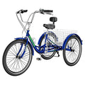 7 Speed 3 Wheel Bicycle with Shopping Basket T8957