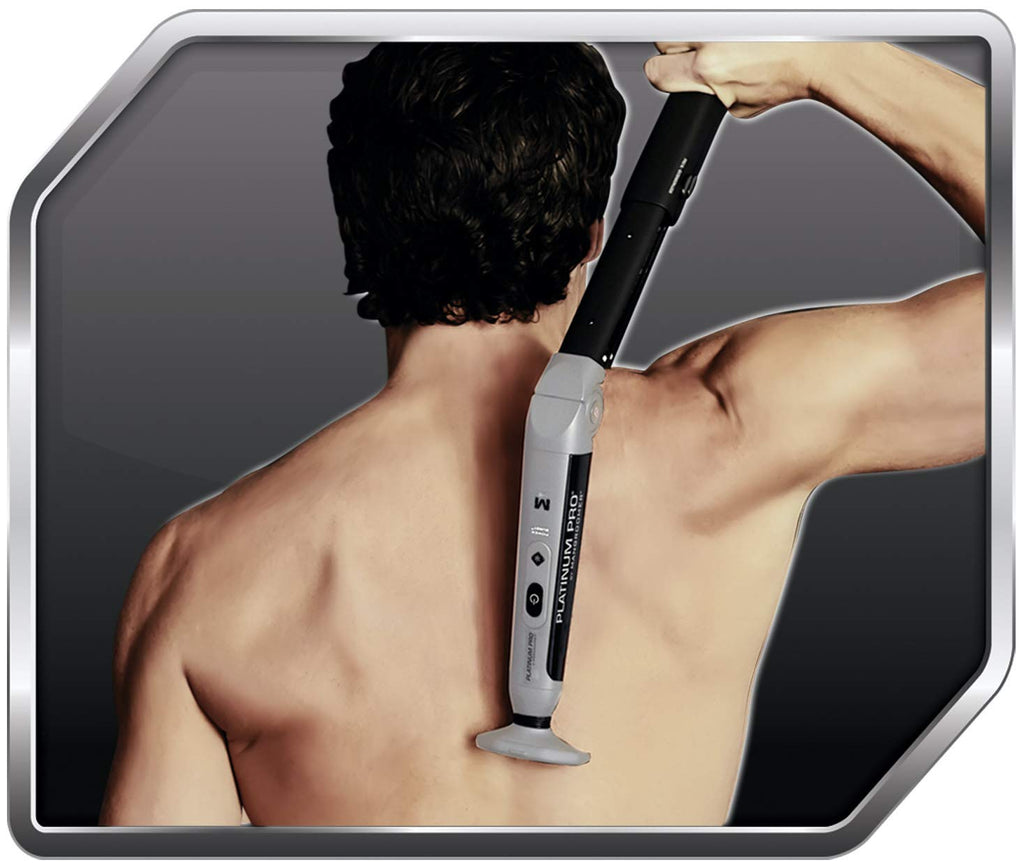 Back Shaver with 3 Flex Heads, Power Hinge, Extreme Reach Handle & Bonus Case, 4 Piece Set P71705