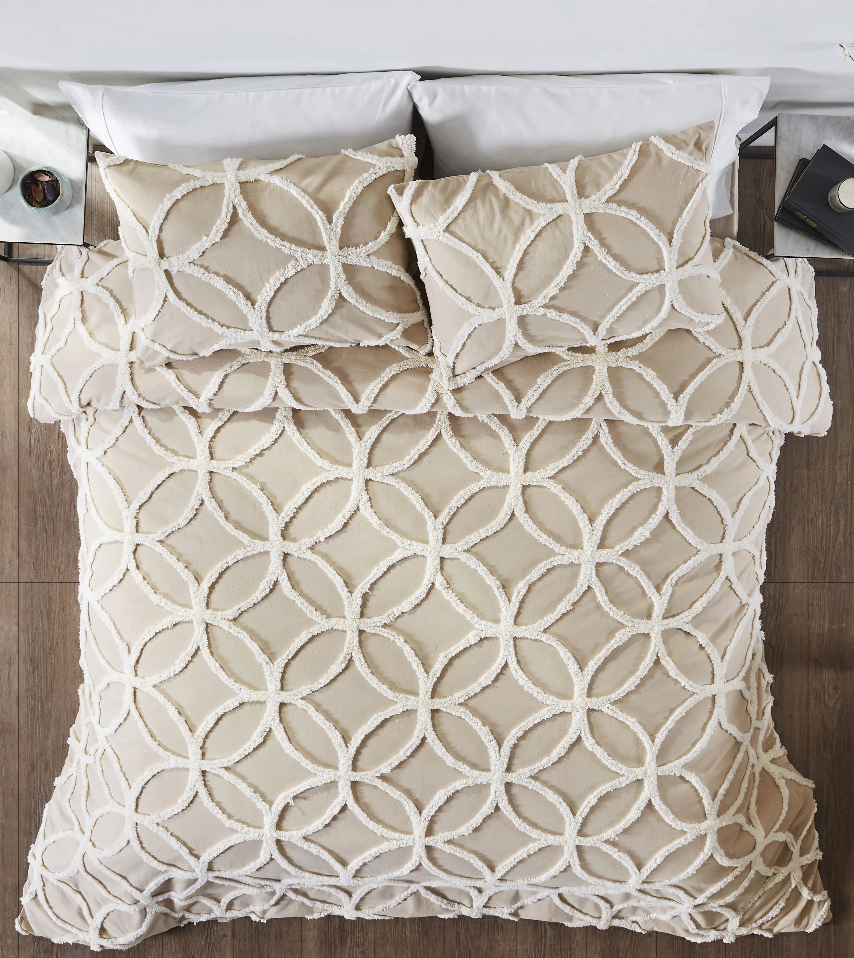 100% Cotton Tufted Chenille Comforter Set M377