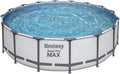 16 x 4 Foot Steel Frame Above Ground Round Swimming Pool Set with Ladder, Cover, Filter Pump P6455