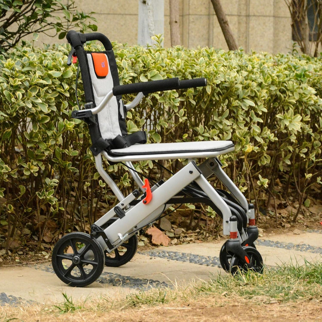 Lightweight Aluminum Folding Transport Wheelchair D305