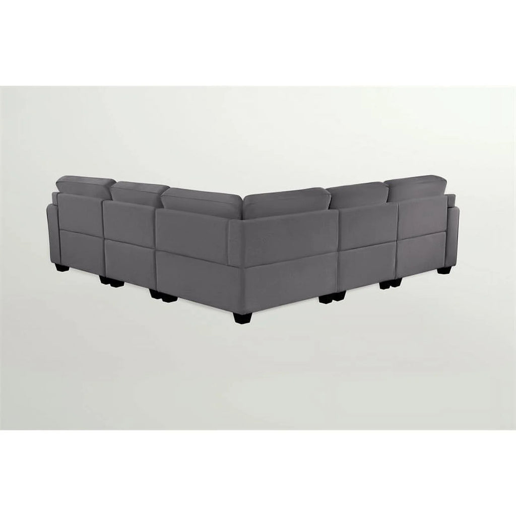 Fabric Reversible Sectional Sofa J6014