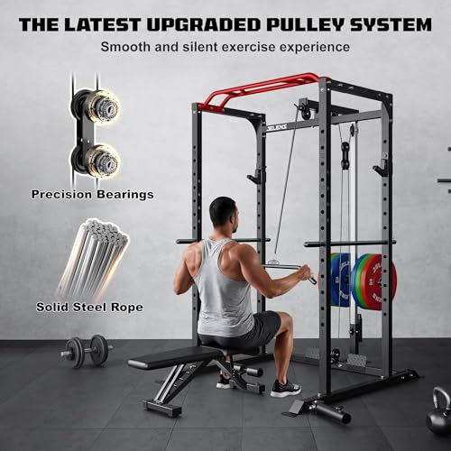 Power Cage with LAT Pulldown and Adjustable Pulley System R182442