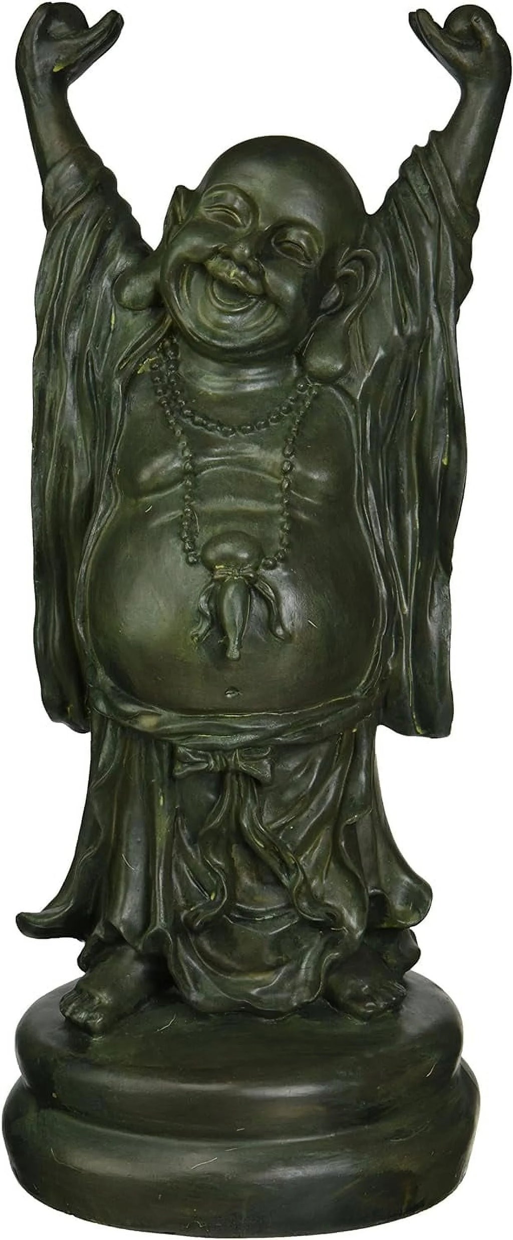 13 Inch Polyresin Bronze Verdigris Finish Statue R131429