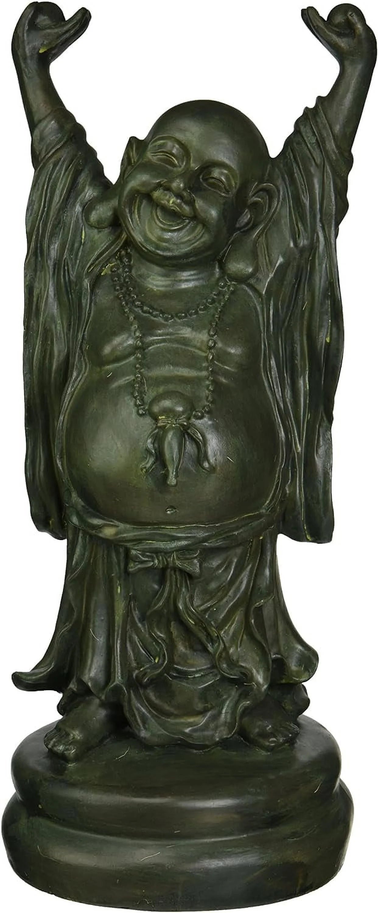13 Inch Polyresin Bronze Verdigris Finish Statue R131429