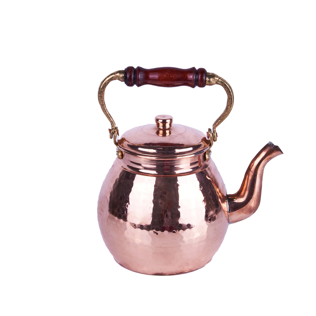 Copper Teapot with Wood Handle Medium 90 fl oz O756