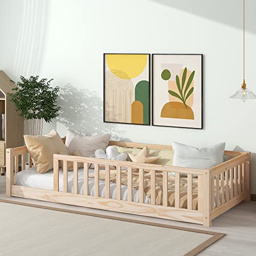 Twin Wooden Floor Bed N34005