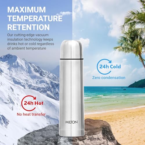 Silver Double Walled Vacuum Insulated Thermos 500 ml Stainless Steel Z147